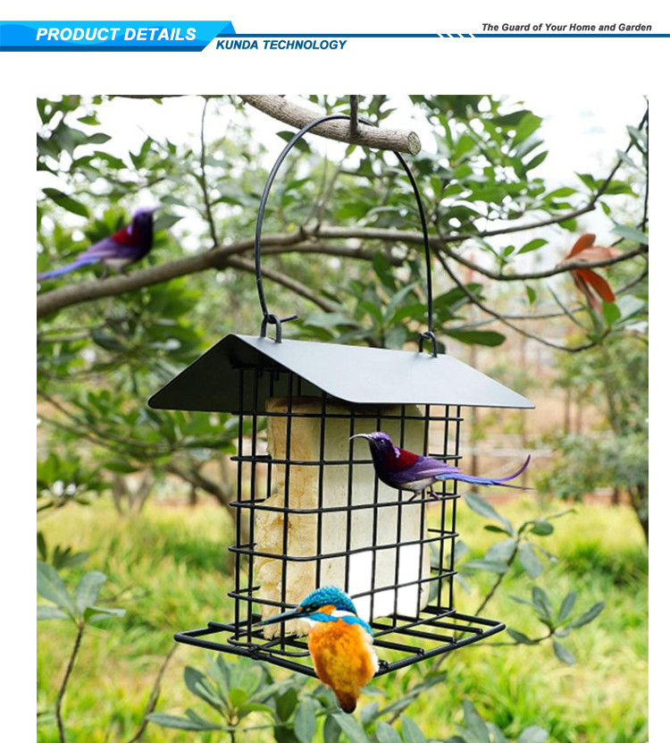 Metal Rainproof Suet Cake Bird Feeders